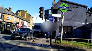 Tram crossing in London