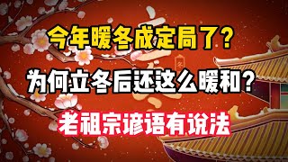 今年暖冬成定局了？为何立冬后还这么暖和？老祖宗谚语有说法