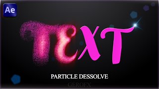Particle Dissolve After Effects