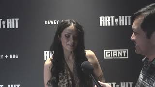 Allie MacDonald Carpet Interview at Art of a Hit Premiere