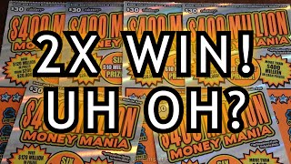 OH NO WE GOT A 2X WINNER!!! WHY OH NO? YOU'LL SEE! - $400 Million Money Mania $30 Scratchers