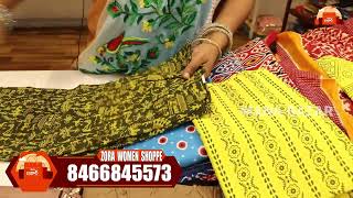 ALL TYPES OF PURE COTTON DRESS MATERIALS IN GUNTUR ZORA SHOPPING MALL