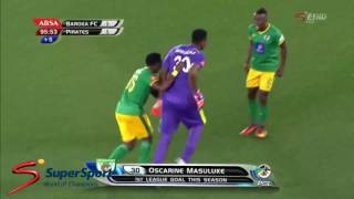 Super last minute goal by Baroka FC Goalkeeper Osacrine Masuluke vs Orlando Pirates  Out of this wor