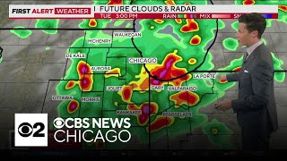 Second round of Chicago area storms brings threat of hail, damaging winds