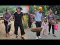 Mother-in-law and daughter-in-law: Harvest cassava and make cassava cakes