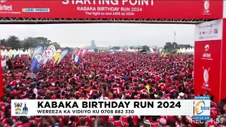 Nnaalinnya Agnes Nabalogo mu butongole asimbudde emisinde gy'amazaalibwa ga Kabaka #KabakaRun2024