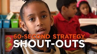 60-Second Strategy: Shout-Outs