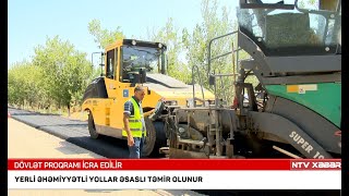 Dövlət Proqramı çərçivəsində Naxçıvanda yerli əhəmiyyətli avtomobil yolları əsaslı təmir olunur