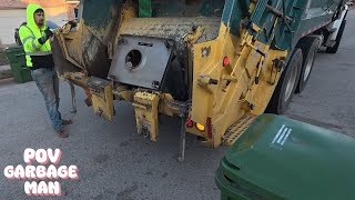 Full Route Garbage Collection | Rearloader Truck POV | Garbage Man | 4K UHD