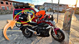 Why I have a luggage roll on my Electric Motorcycle