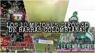 LOS 10 MEJORES TIFOS 3D DE BARRAS BRAVAS COLOMBIANAS