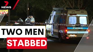 Two men stabbed in Somerset Avenue, North Turramurra | 7 News Australia