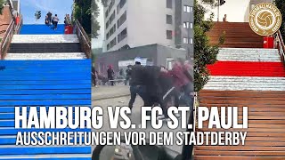 FCSP - HSV / Kopenhagen -  Auseinandersetzungen vor dem Hamburger Stadtderby (13.08.2021)