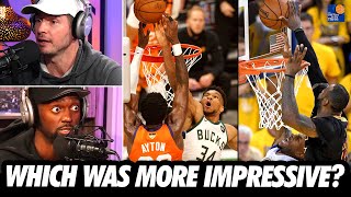 LeBron vs. Giannis | Which Finals Block Was MORE Impressive? | Bobby Portis & JJ Redick Discuss