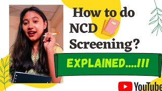 NCD SCREENING PROCESS (in detail)/ CHO's World