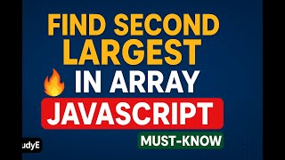 Find Second Largest in Array 🔥 | Java + JavaScript | Must-Know Interview Problem