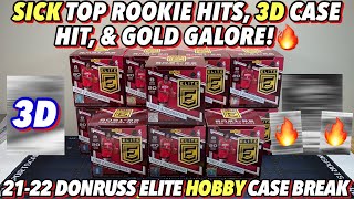 SICK ROOKIE HITS \u0026 GOLD GALORE!💥 | 2021-22 Panini Donruss Elite Basketball HOBBY 12-Box Case Break