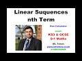 Nth Term of Linear Sequences GCSE Maths