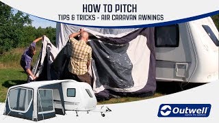 How to pitch a Outwell Inflatable Air Caravan Awning | Innovative Family Camping