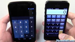 Galaxy Nexus Android 4 1) vs  iPhone 5   Boot Up, App Speed, and Browser Test