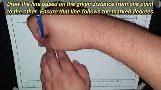 HOW TO PLOT THE BEARINGS OR SITE COORDINATES USING A PROTRACTOR