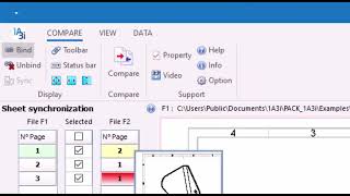 How to "COMPARE" to 2 PDF or CAD Files - [PACK-1A3i / Tool : COMPARE]