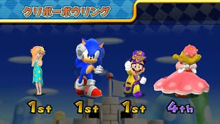 【マリオパーティ9】ミニゲームロゼッタvsピーチvsソニックvsマリオ(COM最強 たつじん)