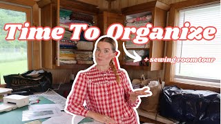 Organizing My Sewing Room + Tour ‼️ (how I organize my patterns)