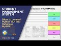 CRUD Student Management System (How to connect Python GUI into Database MySQL)