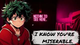 Yandere Deku helps you sleep. (semi comfort?) (Yandere Deku x listener)