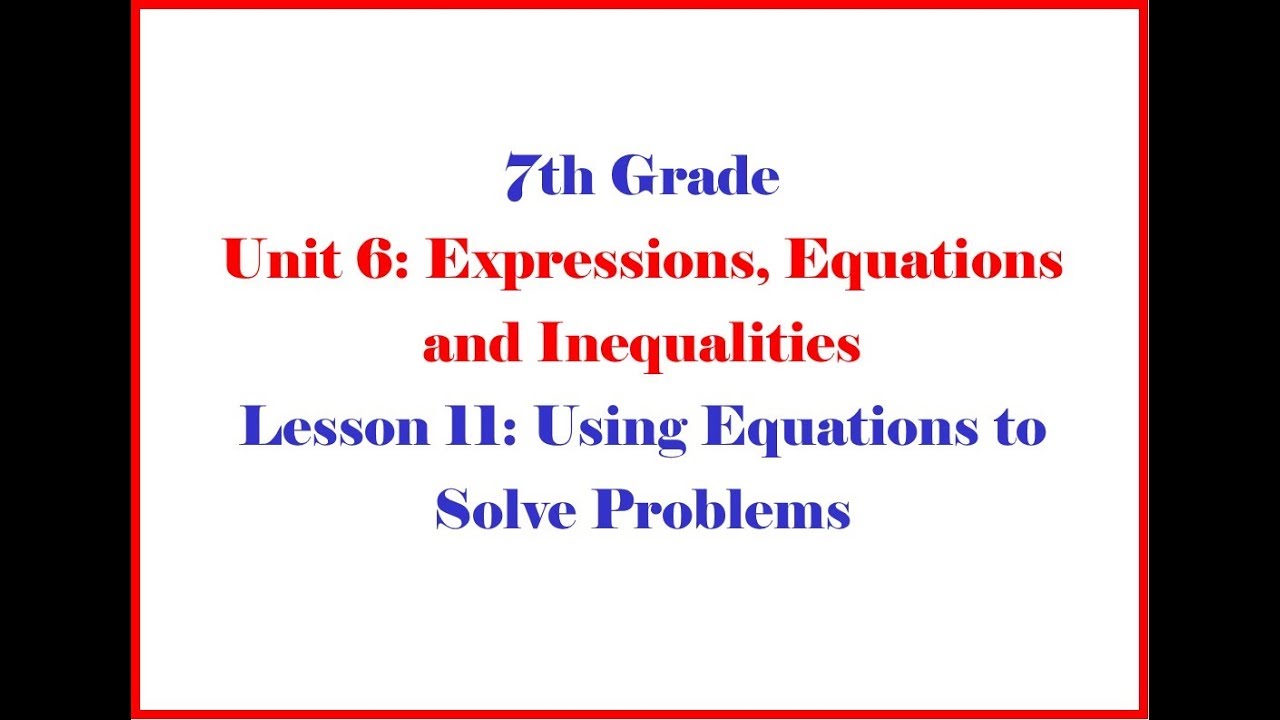 Math 7 6 11 Homework Help Morgan Youtube