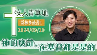 神的應許，在基督都是是的│哥林多後書1│20240910牧人青草地│EP778