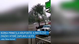 Veľké Kapušany zasiahla intenzívna búrka s krúpami