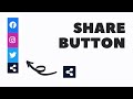 Share Button Using HTML, CSS AND JS