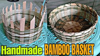Weaving Techniques : How to Make Bamboo Basket / Handmade 2...