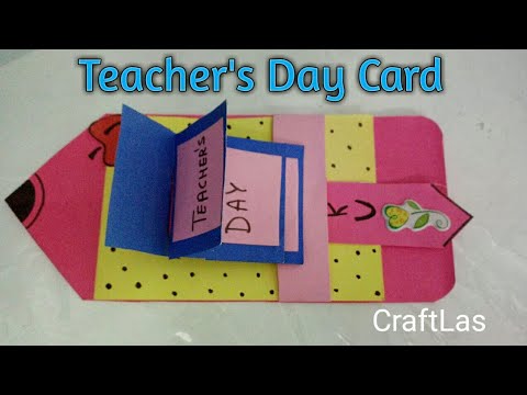 Teacher' Day Waterfall Card Making Idea | How To | CraftLas Teacher' Day Waterfall Card Making Idea | How To | CraftLas