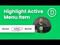 How To Style And Highlight The Active Menu Item In Divi