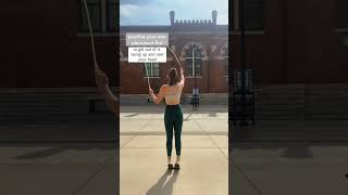 Learn a basic Jump rope trick. EB