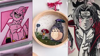 Cool Anime Embroidery TikTok Compilation #2 🖤