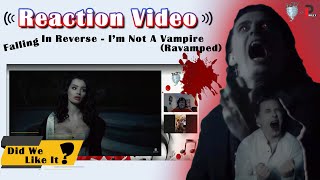 Falling In Reverse - I'm Not A Vampire (Revamped)  [Reaction Video] #fallinginreverse #ronnieradke