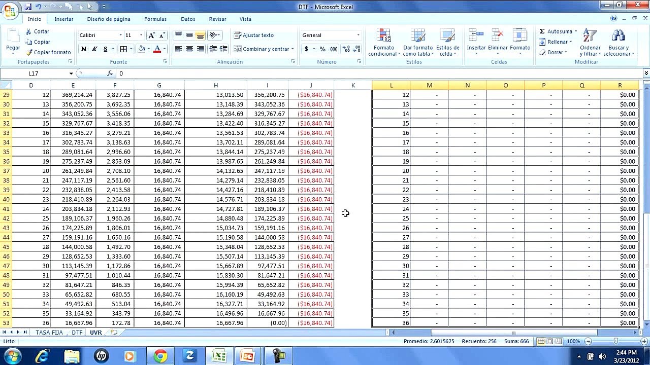 Tabla De Amortizacion En Excel