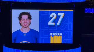 2022 2023 Buffalo Sabres Player Introduction!! Devon Levi NHL Debut!!