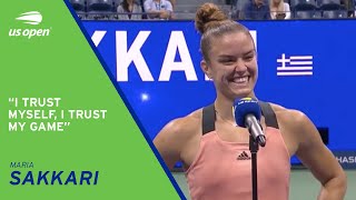 Maria Sakkari On-Court Interview | 2021 US Open Quarterfinal