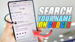 How to search your Name on Google | android | ios