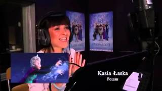 Kasia Łaska singing let it go in Polish
