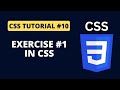 CSS Tutorial #10 - Exercise on border, margin, padding in CSS