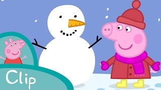 Peppa Pig Français | Faire un bonhomme de neige