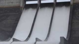 Hochwasser Überlauf Talsperre Eibenstock