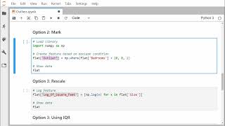 Machine Learning - Preprocessing Structured Data - Detecting Outliers