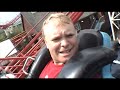 fantasia special roller coaster pov arrow triple corkscrew on ride tongdo fantasia south korea